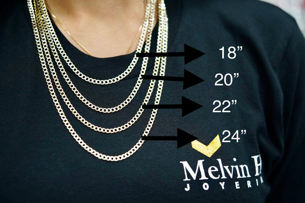 Solid Miami Cuban Chains 14K