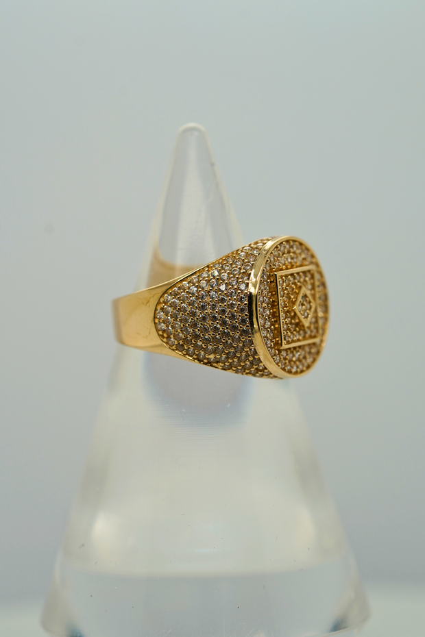 14K Gold Mens Ring