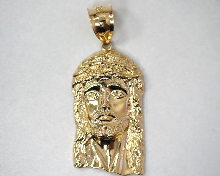 Jesus Head 14K Yellow Gold