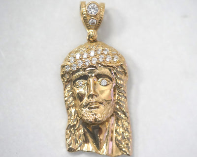 Jesus Head 14K Gold