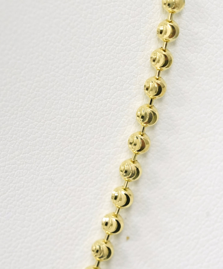 Moon Cut Chain 14k Yellow Gold