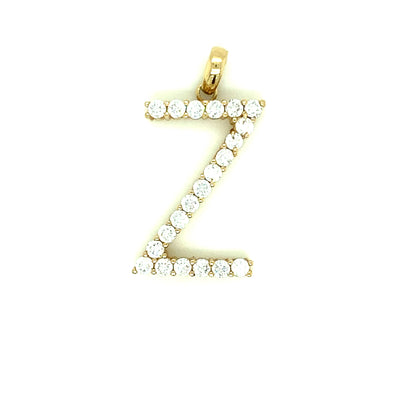 Letter Z 14K Yellow Gold