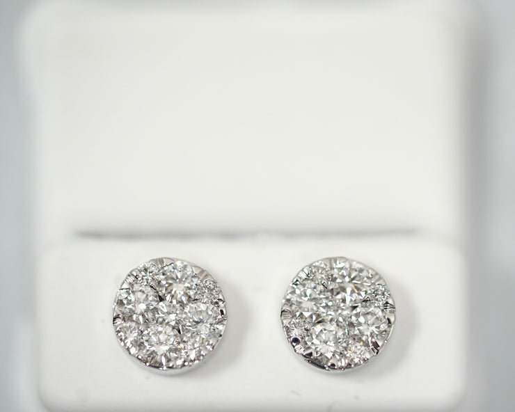 1.50 Ct Diamond Studs 14K Yellow Gold