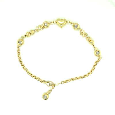 Charm Bracelet 14K Tri-Color