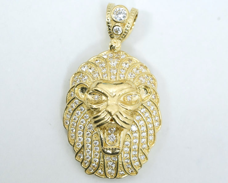 Lion Pendant 14K Yellow Gold