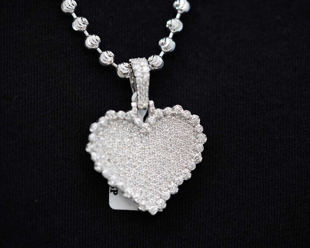 2.24 Ct Diamond Heart 14K White Gold