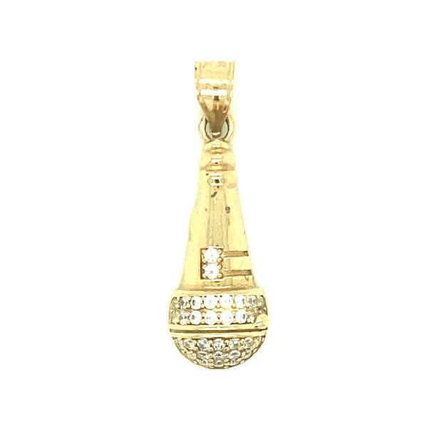 Microphone 14K Yellow Gold