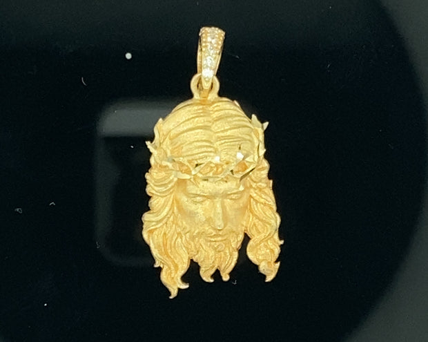 Jesus Pendant 14K yellow Gold