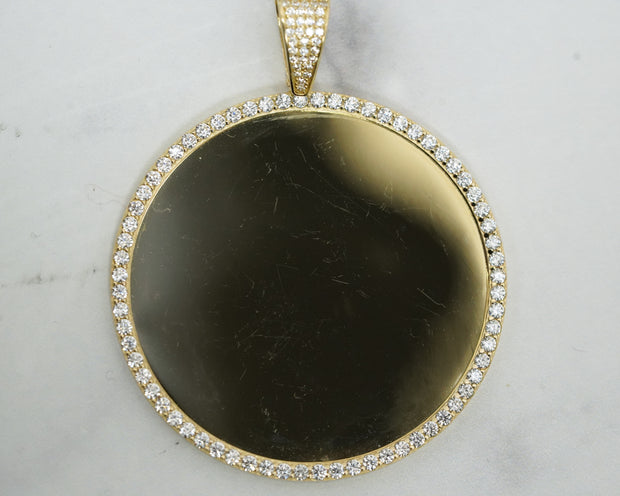 Photo Pendant 14K Yellow Gold