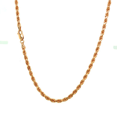 Solid Rope Chains 14K