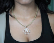 Letter P 14K Yellow Gold