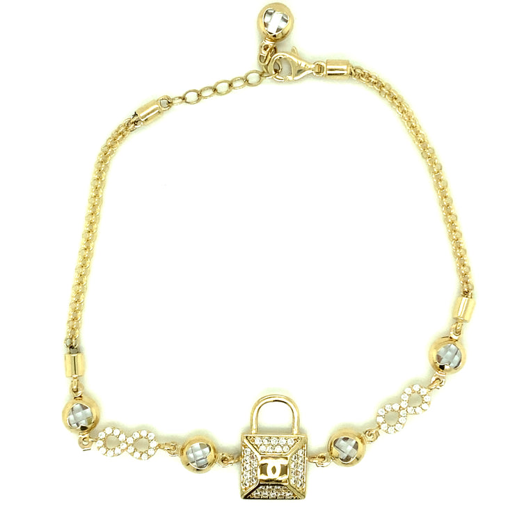 Charm Bracelet 14K Tri-Color