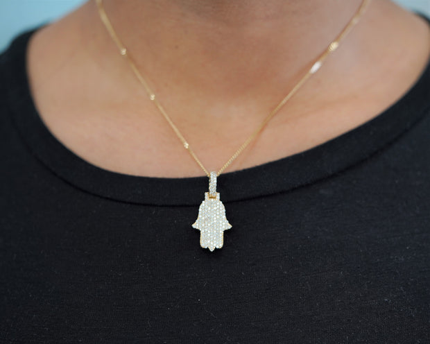 .83 Ct Diamond Hamsa