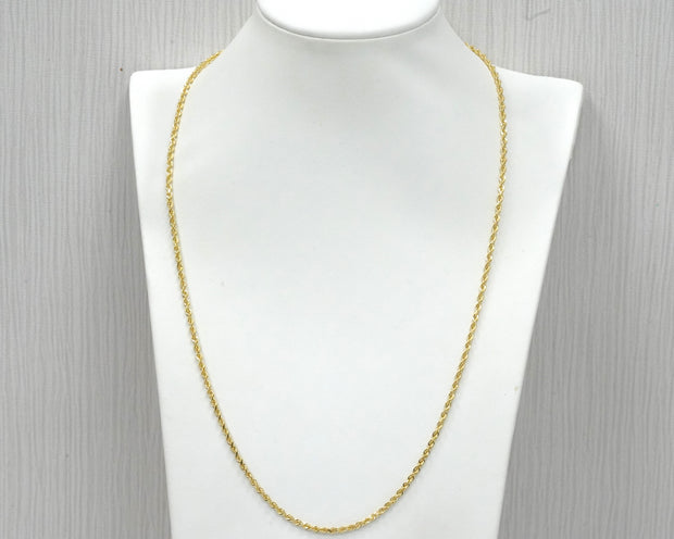 Solid Rope Chain 14K Gold