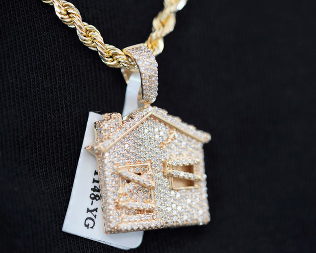 .81 Ct Diamond TrapHouse 14K Yellow Gold