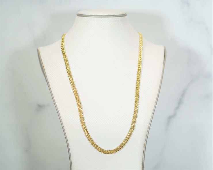 Hollow Miami Cuban Chain 14K Yellow Gold 6 MM