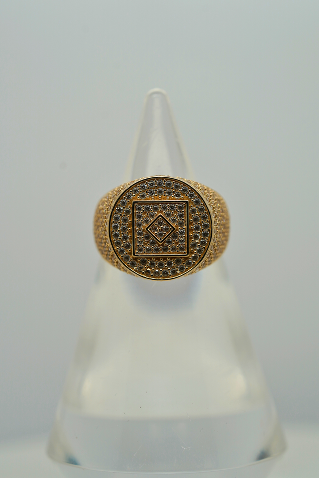 14K Gold Mens Ring