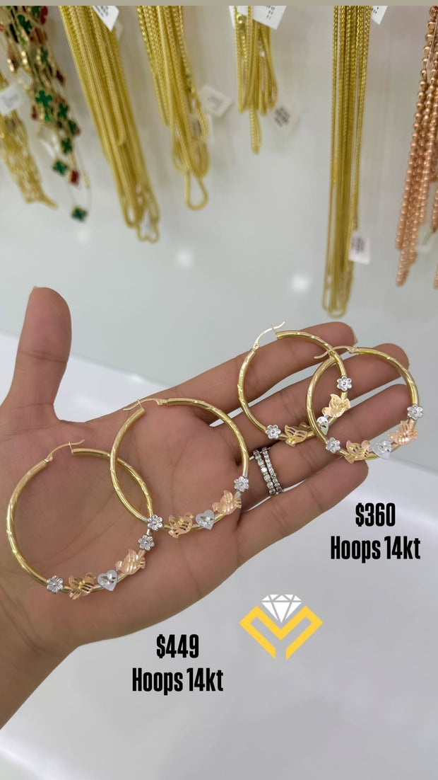 Hoops Earings 14K