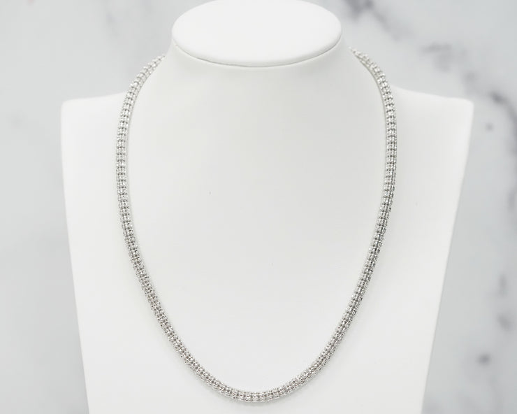 Ice Chain 14K White Gold 18 Inches