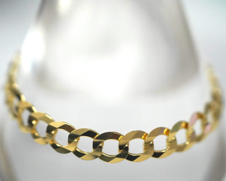 Curb Cuban Bracelet 14K Yellow Gold 9.5MM