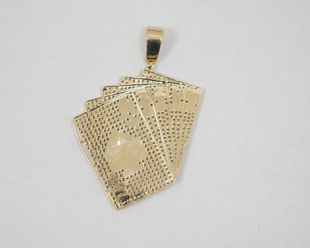 Playing Cards Red 14k Yellow Gold