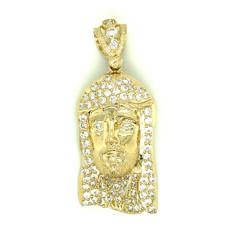 Jesus Face 14K Yellow Gold 14K