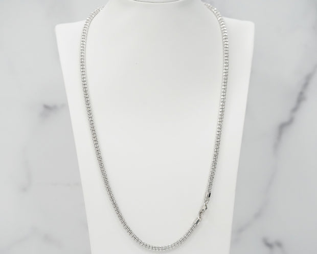 Ice Chain 14K White Gold