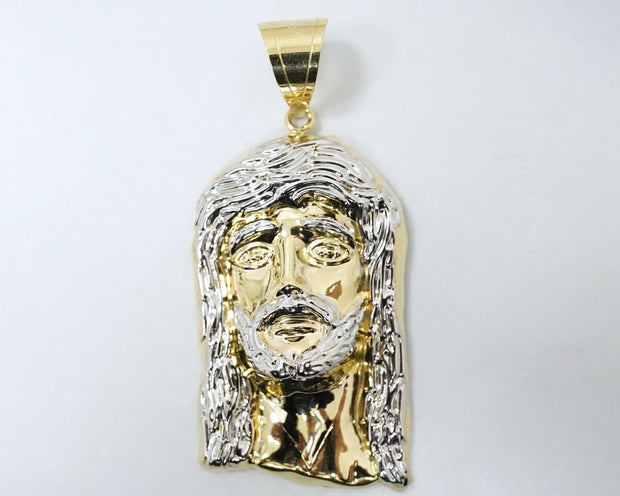 Jesus Head 14K Yellow Gold