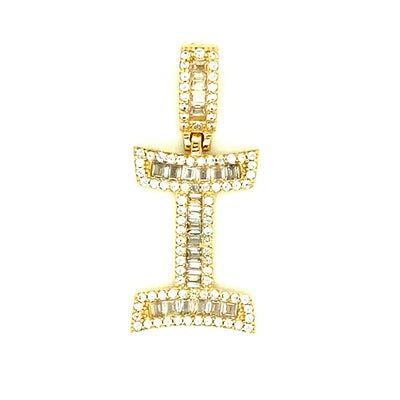 Letter I 14K Yellow Gold