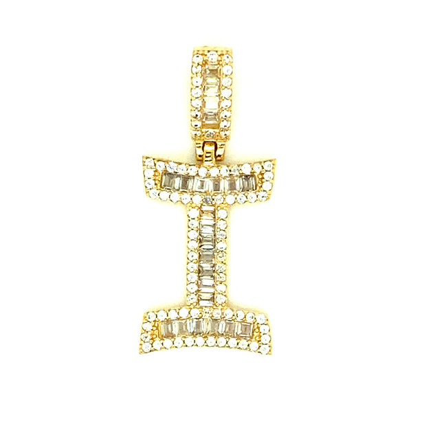 Letter I 14K Yellow Gold