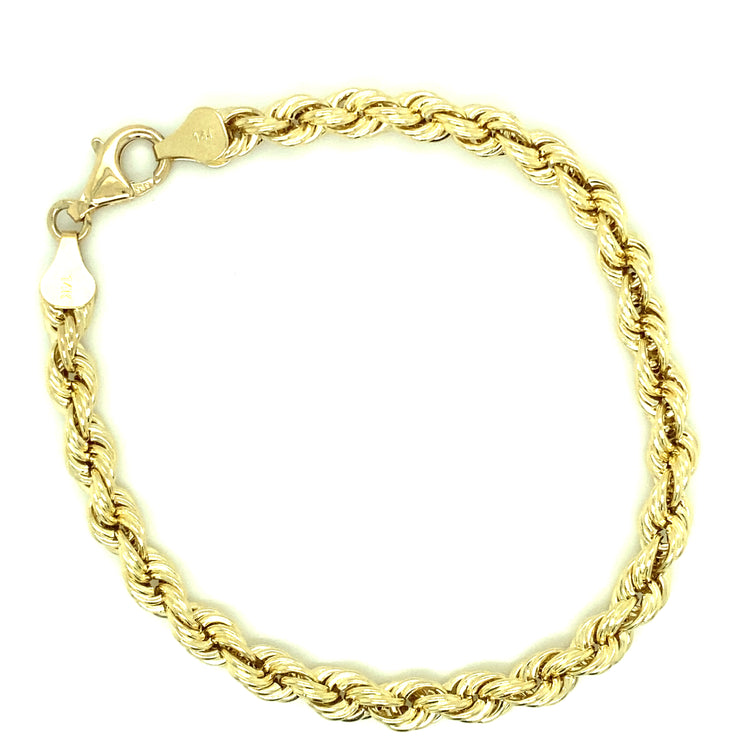 Rope Bracelet 14k Yellow Gold