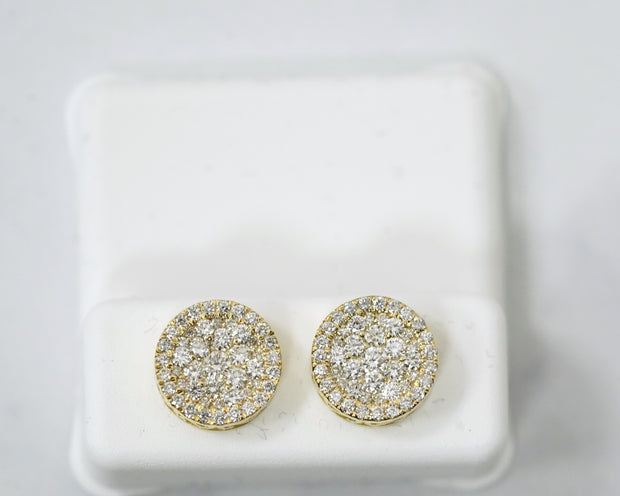 1.00 CT Diamond Studs 14K Yellow Gold