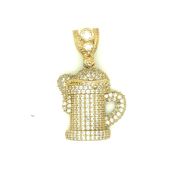 Beer Mug 14K Yellow Gold