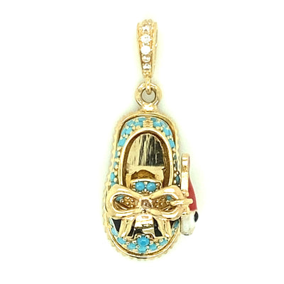 Shoe Pendant 14K Yellow Gold