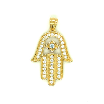 Hamsa 14K Yellow Gold