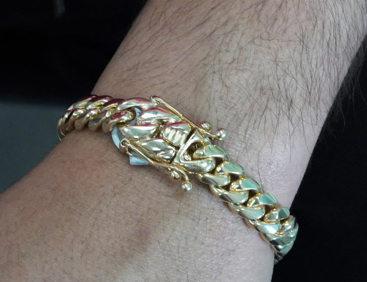 Solid Miami Cuban 14K Yellow Gold