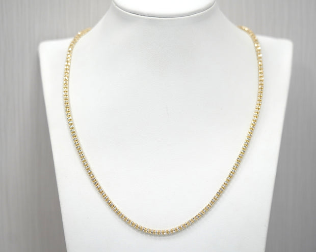 Ice Chain 3mm 14K Yellow Gold